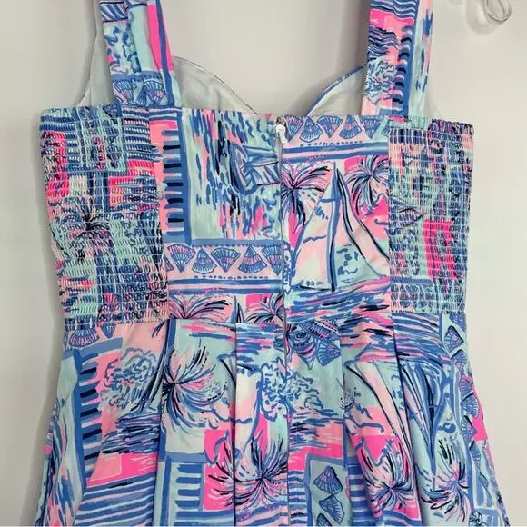 Lily Pulitzer Cyndi Whisper Blue Yeah Buoy mini dress size 00 - Picture 7 of 16